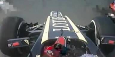 Rennfahrer Kimi Räikkönen rastet aus
