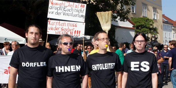 Protest in Klagenfurt