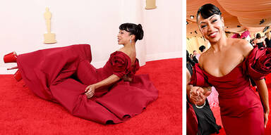 Oscar-Ups! Liza Koshy plumpst auf den Red Carpet