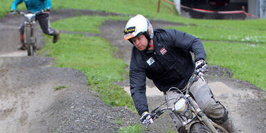 Moto-Cross-Sturz von Klaus Kröll