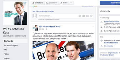 ÖVP will Kurz-Fan-Seite löschen lassen