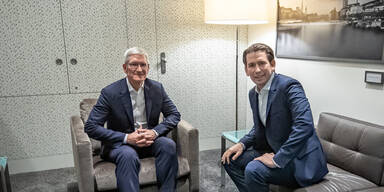 Kurz traf Tim Cook: Apple schafft 300 Jobs in Österreich