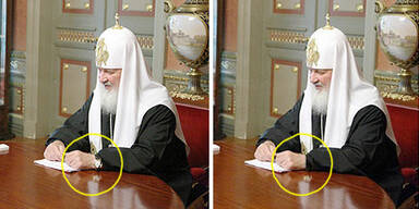 Photoshop-Panne um Patriarch Kyrill