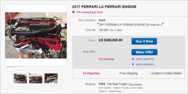 Verrückt: Neuer LaFerrari-Motor auf eBay