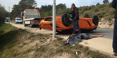 Horror-Crash mit limitiertem Lamborghini
