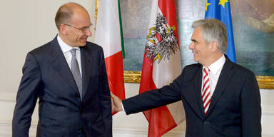 Italiens Premier Letta zu Besuch bei Faymann