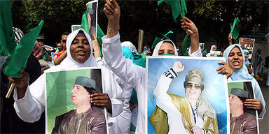 Libyen Gaddafi-Anhänger