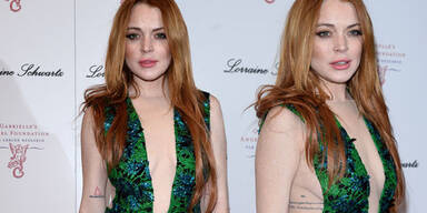 Lindsay Lohan zeigt bei Spendengala ihre Brüste