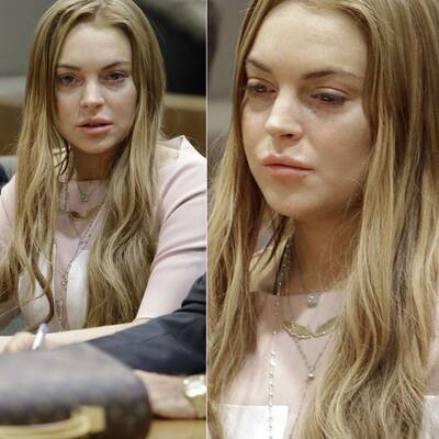 Lindsay Lohan: Abgekämpft & müde vor Gericht