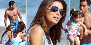Eva Longoria: Strandausflug mit Mario Lopez & seiner Familie