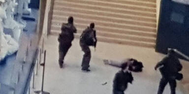 Hier wird der Louvre-Attentäter niedergeschossen