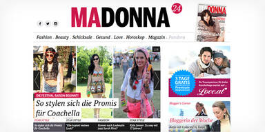 MADONNA startet neues madonna24.at