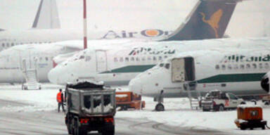 Airport Mailand wegen Schnees gesperrt