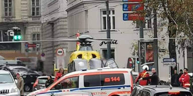 Hubschrauber landet mitten in Wien