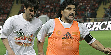 Maradona spielte in Tschetschenien