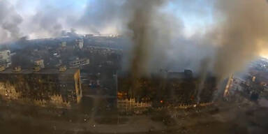 Drohnen-Video zeigt Zerstörung in Mariupol