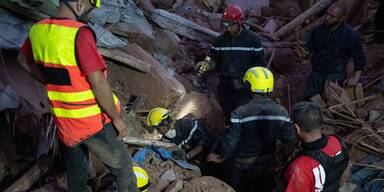 Suche nach Verschütteten nach Marokko-Beben
