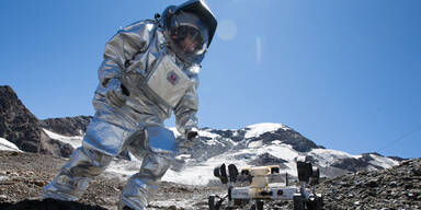 "Mars- Mission" am Gletscher