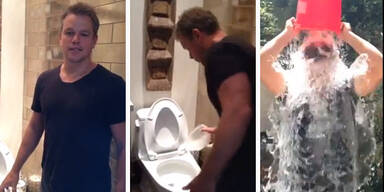 Matt Damon: Ice-Challenge mit WC-Wasser