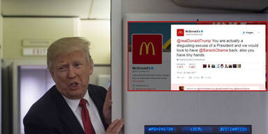 McDonald's gehackt & Trump beschimpft