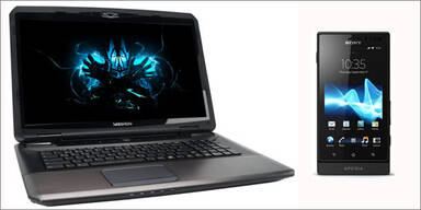 Gaming-Notebook & Sony-Android bei Hofer