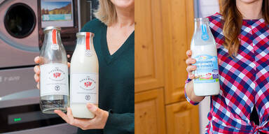 Handel bringt Milch in Mehrweg-Glasflaschen
