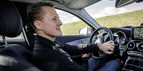 Schumi testet die nächste C-Klasse