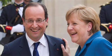 Francois Hollande; Angela Merkel