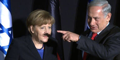 Merkel Netanyahu Hitler