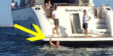 Fan schwimmt einen Kilometer zu Messi-Yacht