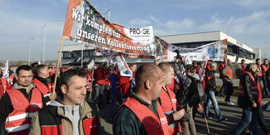 Metaller - Proteste in Wolkersdorf