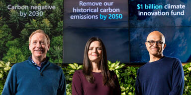 Microsoft will bis 2030 "CO2-negativ" werden