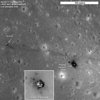 Neue scharfe Fotos beweisen Mondlandung