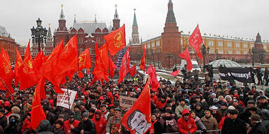 Demonstration in Moskau