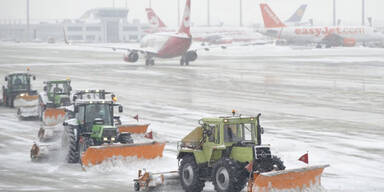 Schnee in München: Wien-Flug gestrichen