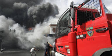 Großbrand wütet in der Innenstadt von Nairobi