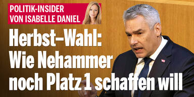 Herbst–Wahl: Wie Nehammer doch noch Platz 1 schaffen will