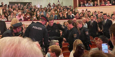 Polizei-Einsatz bei ''La Traviata'' in der Wiener Staatsoper