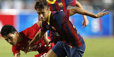 Erster Neymar-Treffer für Barcelona