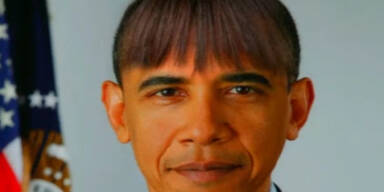 US-Präsident Obama mit Pony-Frisur