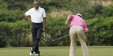 Obama auf Hawaii: Golf zu Weihnachten