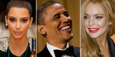 Barack Obama, Lindsay Lohan, Kim Kardashian