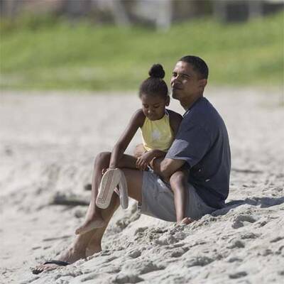 Obama mit Family auf Urlaub