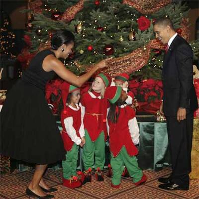 Hier feiern die Obamas Weihnachten
