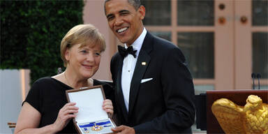 Barack Obama Angela Merkel Freiheitsmedaille