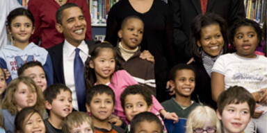 Obama besuchte überraschend Schulklasse