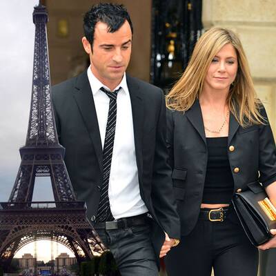 Aniston & Theroux: Hand in Hand durch Paris
