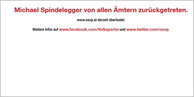 ÖVP-Homepage brach zusammen