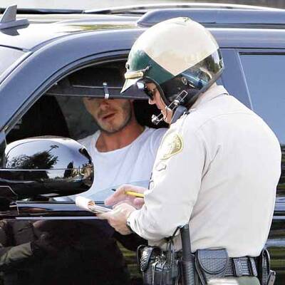 Verkehrssünder David Beckham kriegt Strafzettel