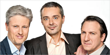 Die "Staatskünstler" Robert Palfrader, Florian Scheuba, Thomas Maurer
